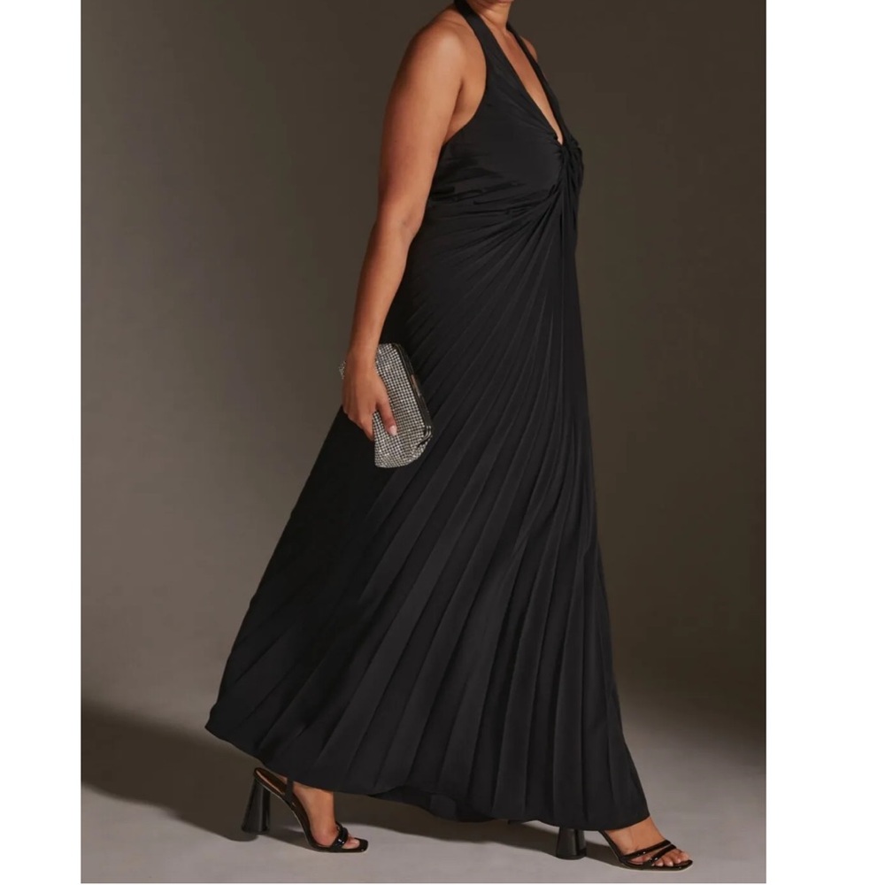 By Anthropologie Pleated Halter Dress